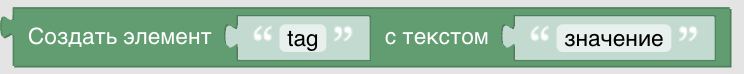 Конструктор процедур Blockly. XML