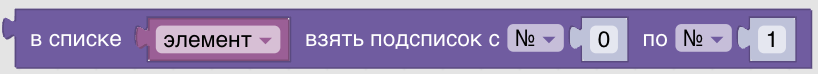 Конструктор процедур Blockly. Списки
