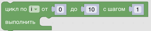 Конструктор процедур Blockly. Циклы